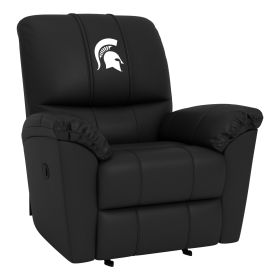 Rocker Recliner with Michigan State Spartans Primary Logo