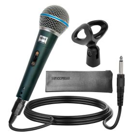 5 Core Microphone Dynamic Karaoke XLR Mic Cardioid Unidirectional Handheld Wired Singing Microfono - BETA