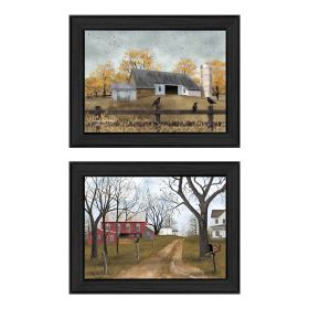 Trendy Decor 4U "Country Roads" Framed Wall Art, Modern Home Decor Framed Print for Living Room, Bedroom & Farmhouse Wall Decoration by Billy Jac