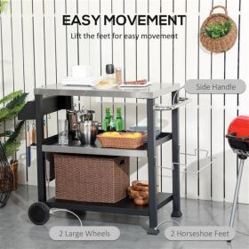 Outdoor Bar Cart Grill Table ( Amazon Shipping)(Prohibited by WalMart)