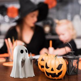 Ghost Design Ornament, Cute Ghost Decoration, Spooky Resin Sculpture, Halloween Decoration For Indoor And Porch Decor (Option: As shown in the figure)