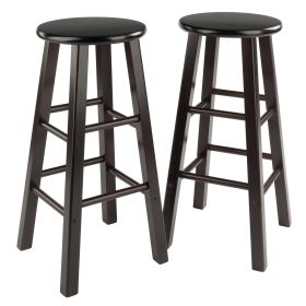 Element Bar Stools; 2-Pc Set (Color: Espresso)